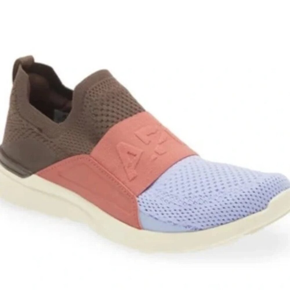 NWB APL TechLoom Bliss Athletic Slip On Shoes Chocolate/Cedar/Bellflower Size 5.